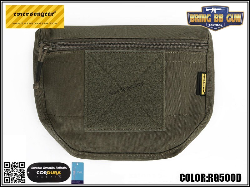 กระเป๋าจิงโจ้ติดเสื้อเวส ยี่ห้อ Emerson (EmersonGear armor carrier drop pouch/AVS JPC CPC) (Armor Carrier Drop Pouch) (Lower Accessories Pouch) (Drop Pouch)