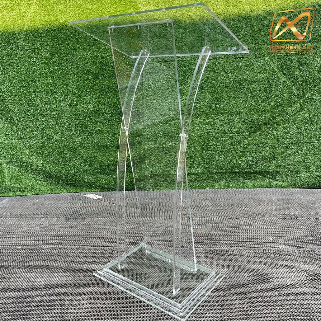 โพเดียม อะคริลิคใส รุ่น AC-29 TOP เอียง ขนาด(W)59 x (L)38 x (H) 110 ซม.(งานนำเข้า)