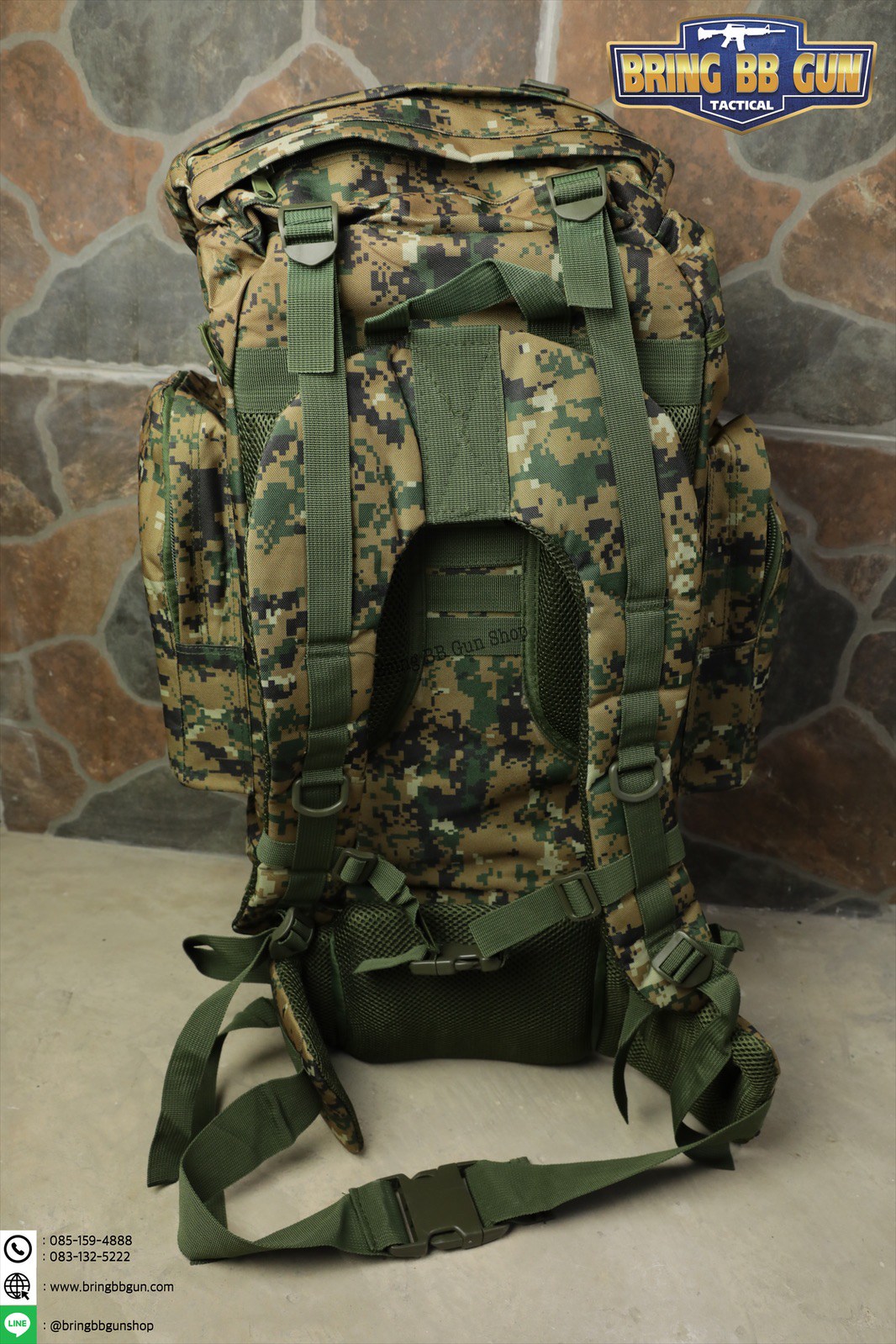 กระเป๋าเป้ รุ่นโครงเหล็ก