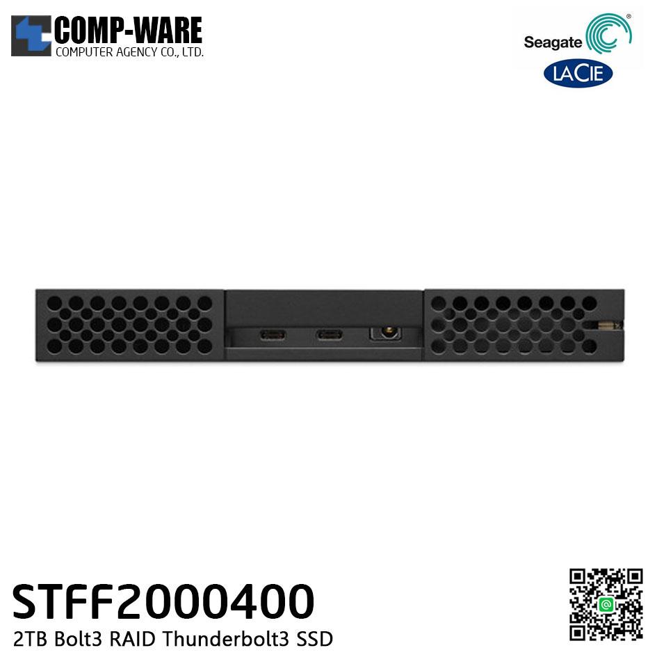 Seagate LaCie 2TB Bolt 3 Thunderbolt 3 External SSD - STFF2000400