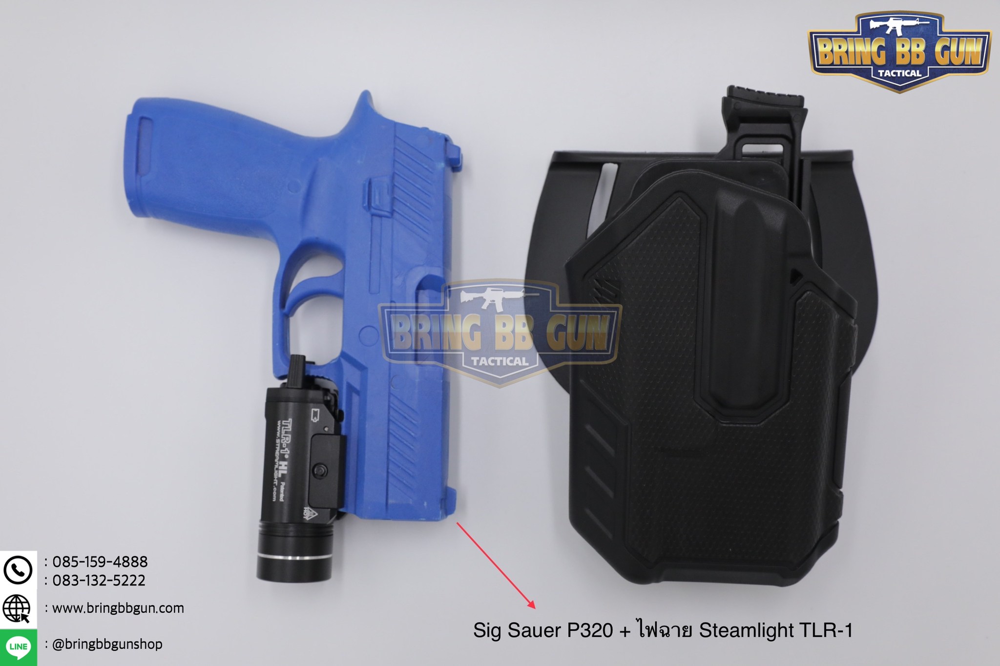 ซองปืนพกนอกปลดนิ้วโป้ง Black Hawk รุ่น Omnivore (Omnivore Multifit Holsters) (ซองปืน+ไฟฉาย)