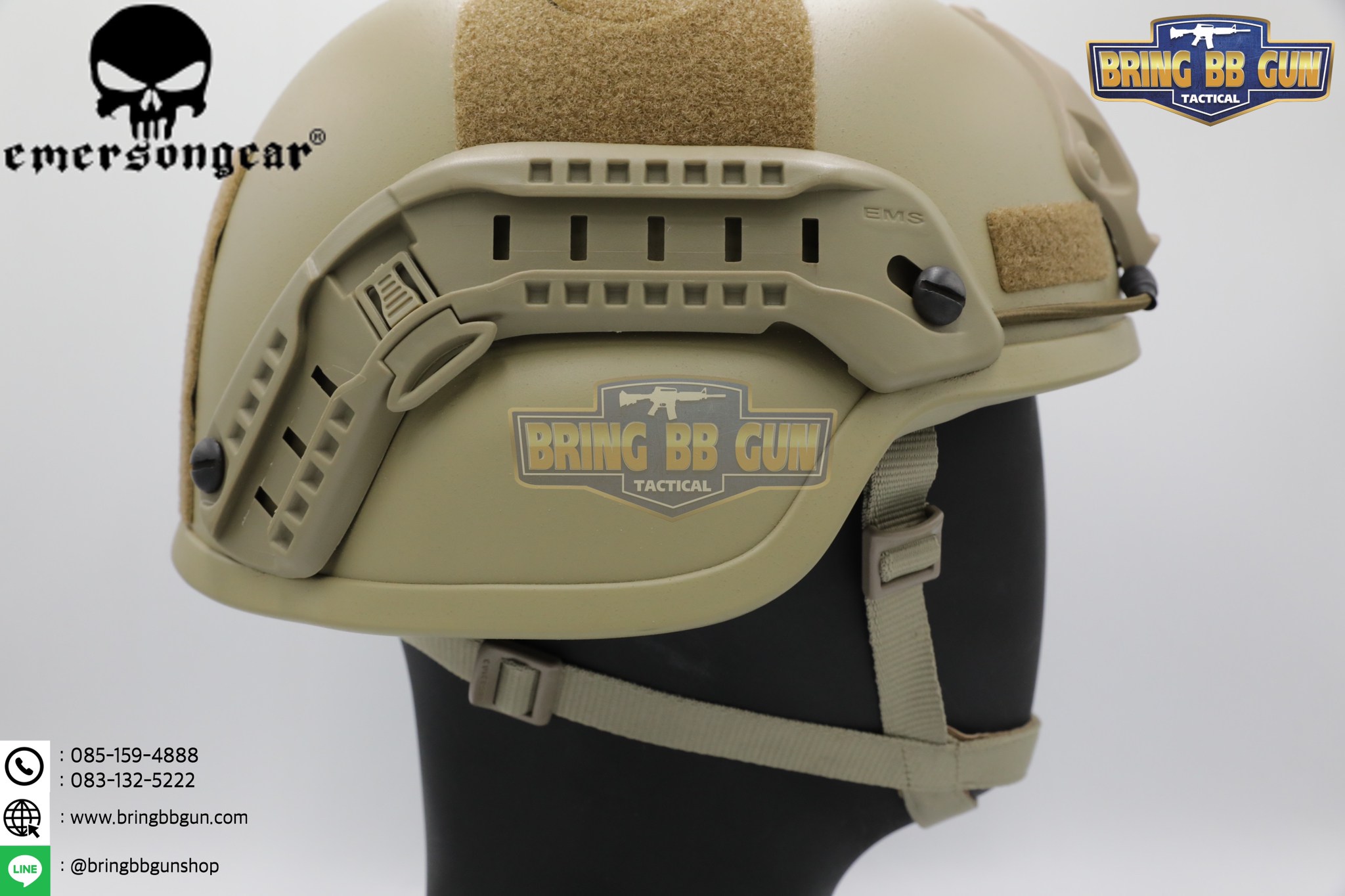 หมวก Mich 2000 ยี่ห้อ Emerson (EMERSON ACH MICH 2000Helmet-Special action version) (ACH Mich 2000 Helmet)