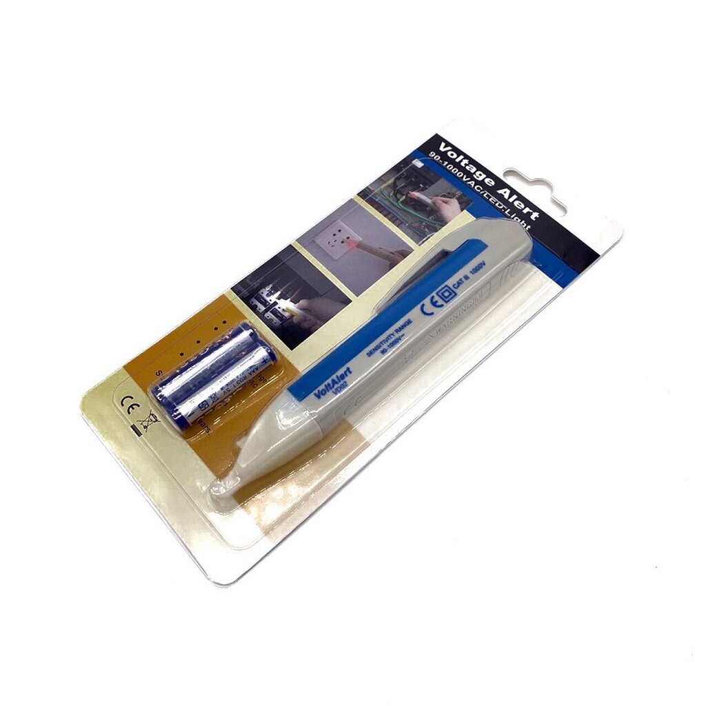 ปากกาวัดไฟแบบไม่ต้องสัมผัส วัดไฟได้ตั้งแต่ 90-1000V CAT II (สีฟ้า-เทา) | G-ZZ-002 | G-ZZ-002