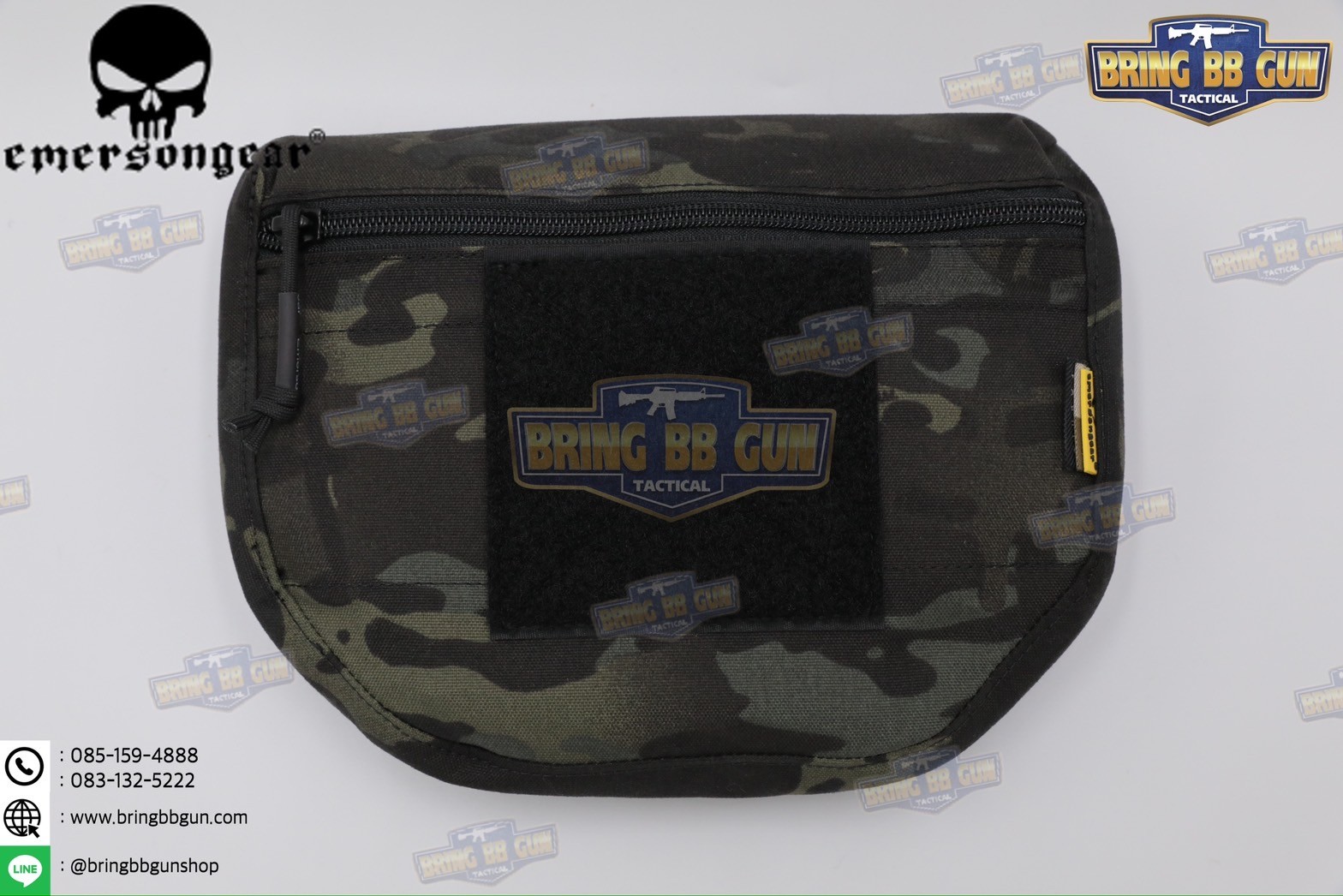 กระเป๋าจิงโจ้ติดเสื้อเวส ยี่ห้อ Emerson (EmersonGear armor carrier drop pouch/AVS JPC CPC) (Armor Carrier Drop Pouch) (Lower Accessories Pouch) (Drop Pouch)