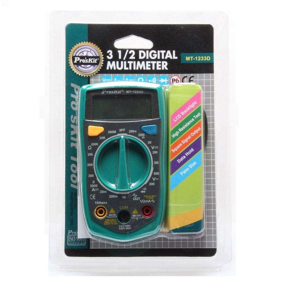 MT-1233D ดิจิตอลมัลติมิเตอร์ MT-1233D PRO'S KIT