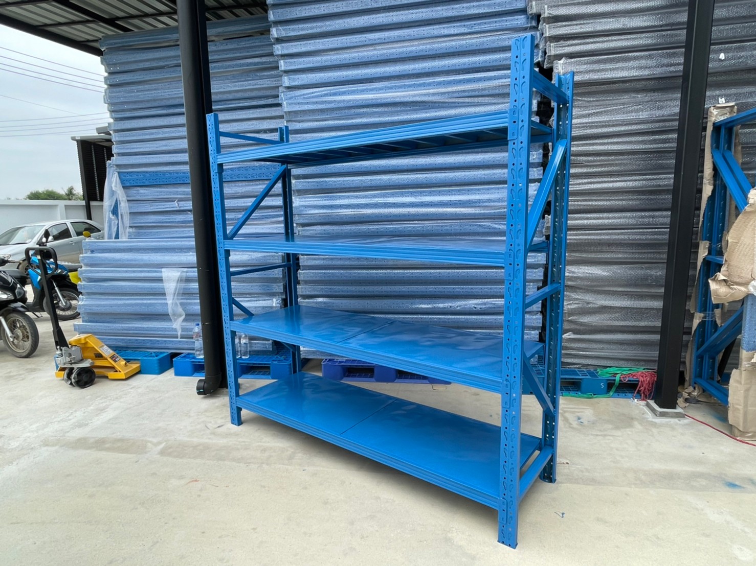 Micro Rack W200 x D60 x H200 cm. สีน้ำเงิน [ชั้นวางเหล็ก]