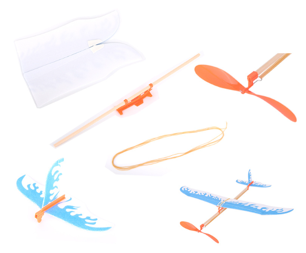 ชุด STEM แบบ DIY : เครื่องบินพลังงานยาง