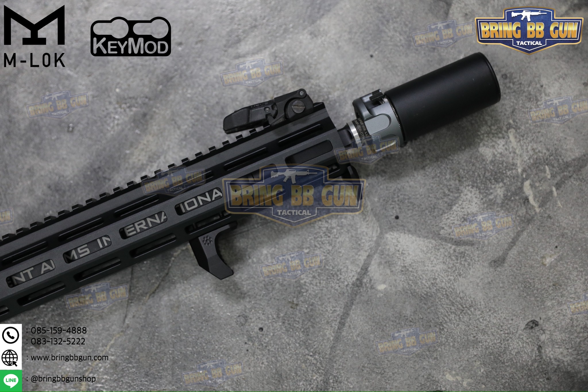 กริ๊ปมือหน้า Arisaka Hand Stop (Arisaka Hand Stop) (ใช้ได้กับชุดหน้าระบบราง M-Lok และ ระบบราง Keymod เท่านั้น)