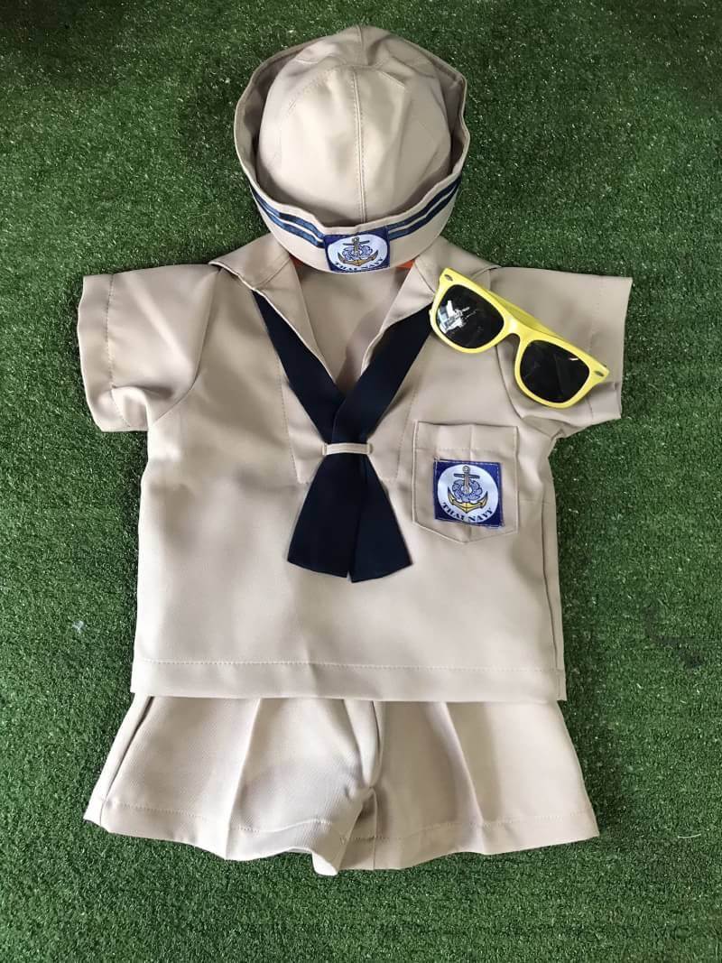 NNandNN Shop 8 0024 ทหารเด็กทหารเรือชาย กางเกงขาสั้น กากี หลายขนาด