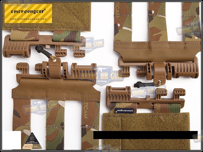 ชุดเซ็ตปลดเสื้อเกราะไว (ชุดสายโอบ-ปลดไว) ยี่ห้อ Emerson (Vest single point quick release Mesh Cummerbund) (Quick Release Cummerbund Set)