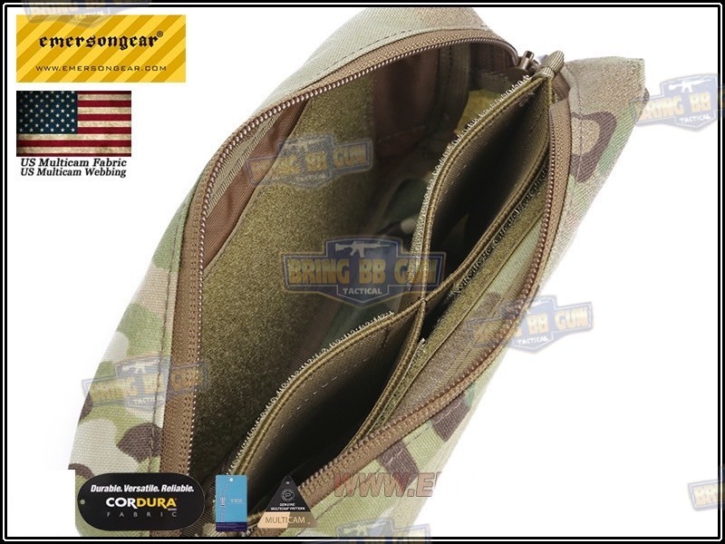 กระเป๋าจิงโจ้ติดเสื้อเวส ทรงสี่เหลี่ยม ยี่ห้อ Emerson (Emersongear Tactical Action Pouch) (Armor Carrier Drop Pouch) (Lower Accessories Pouch) (Drop Pouch)