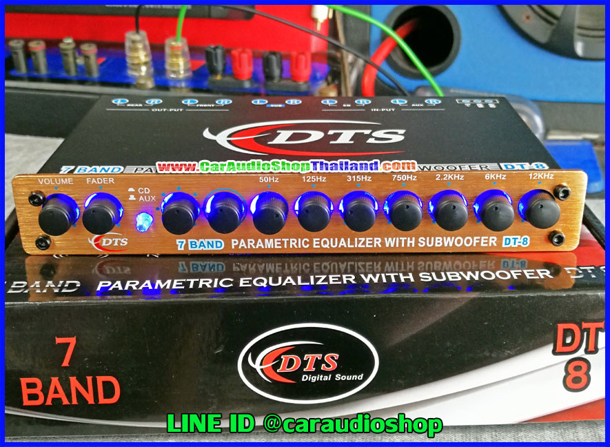 ปรีแอมป์ 7 แบนด์ คุณภาพ DIGITAL SOUND 7 BAND DT8