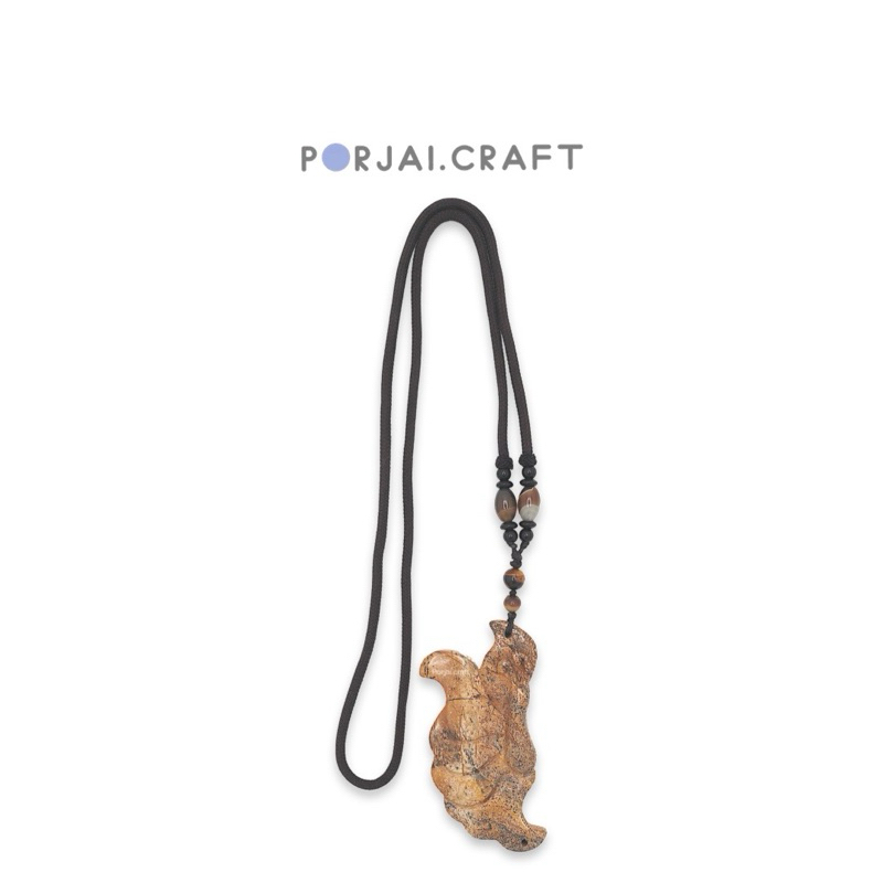 Picture Jasper Butterfly Necklace สร้อยคอผีเสื้อ พิคเจอร์แจสเปอร์