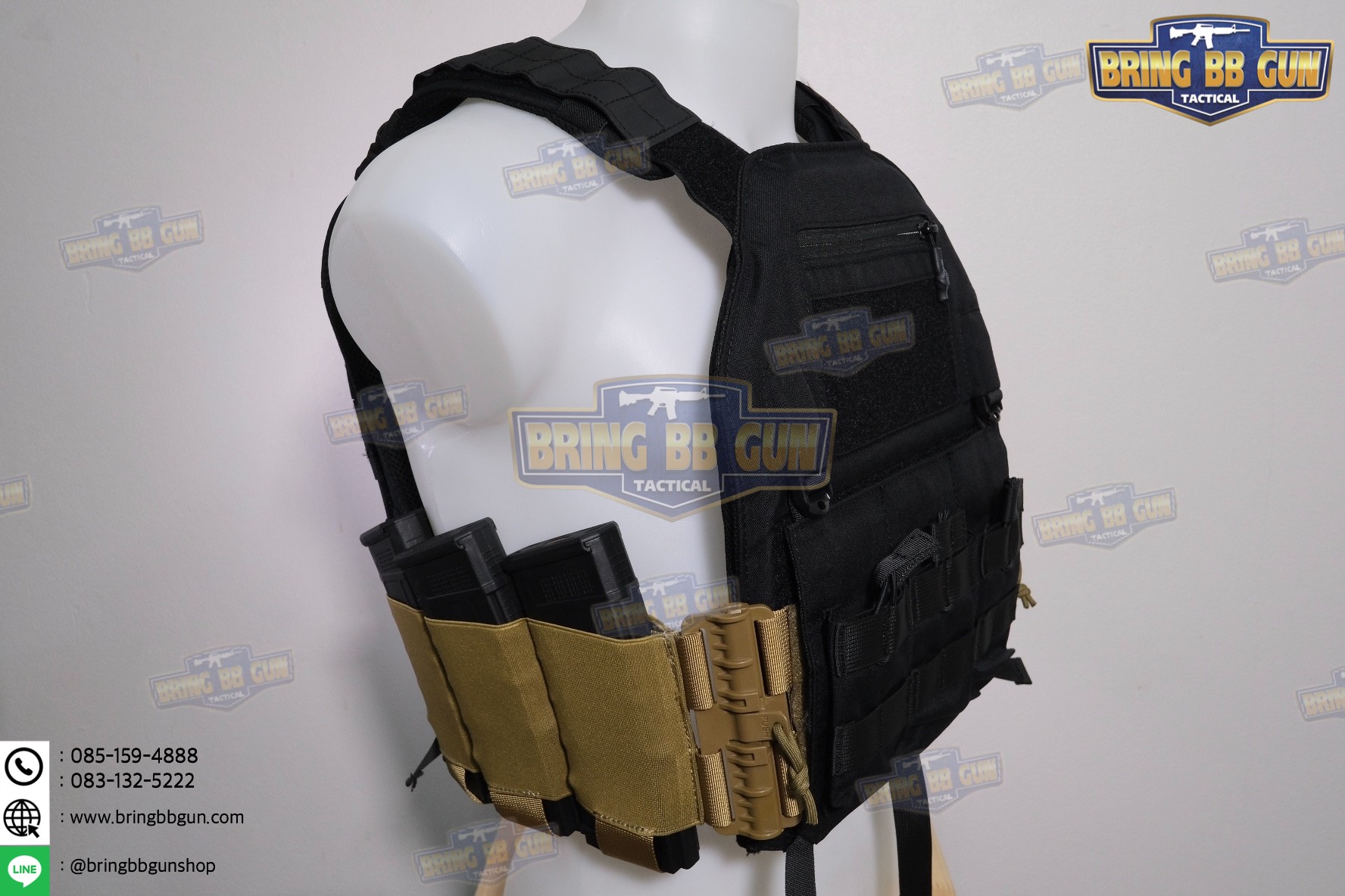 ชุดเซ็ตปลดเสื้อเกราะไว (ชุดสายโอบ-ปลดไว แบบยางยืด) (QD Elastic Cummerbund)