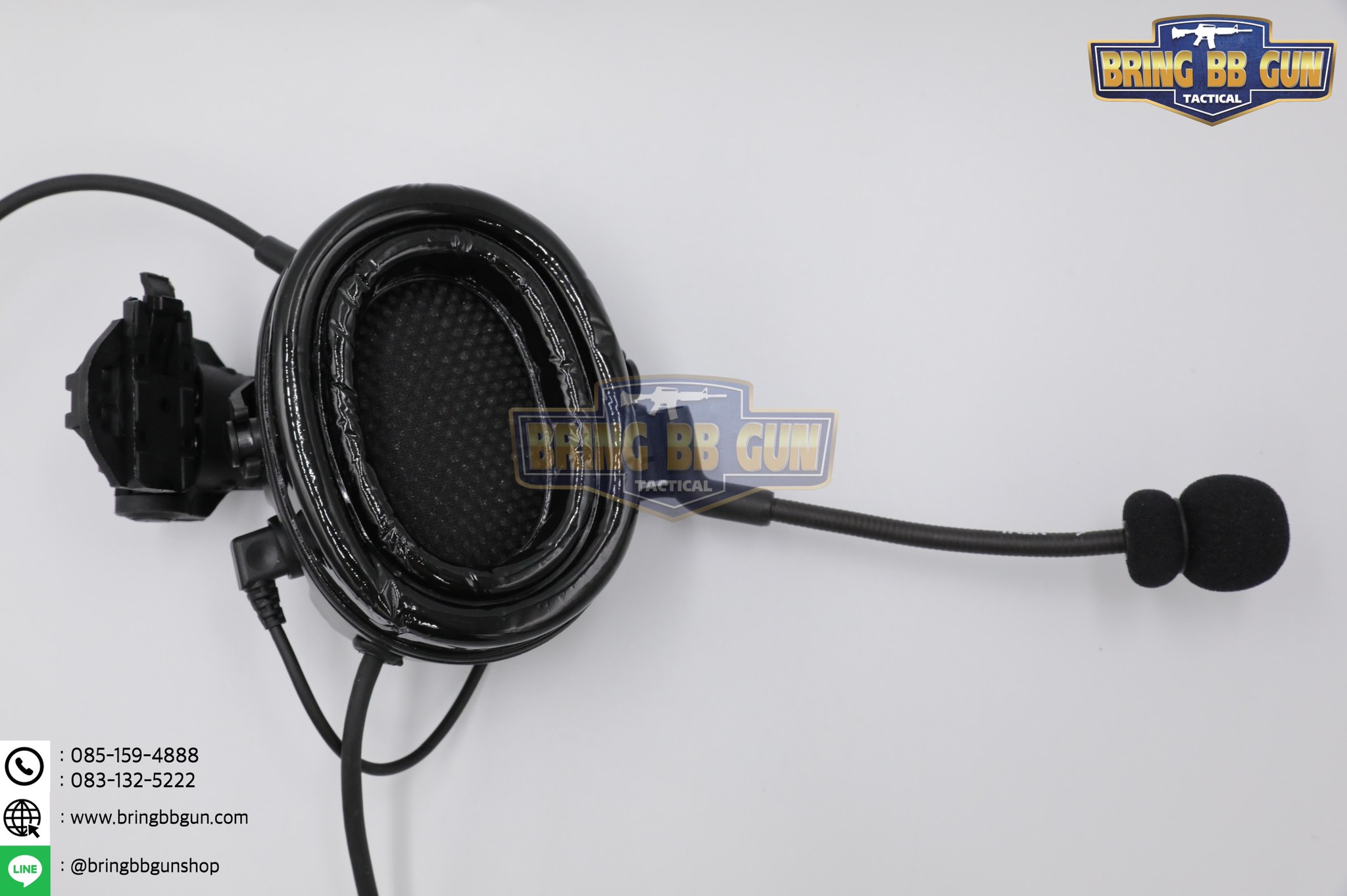 หูฟังสื่อสารตัดเสียงได้ ทรง Comtac III ยี่ห้อ Tac-Sky รุ่น หูฟังตัดเสียงพร้อมขาติดหมวกฟาส