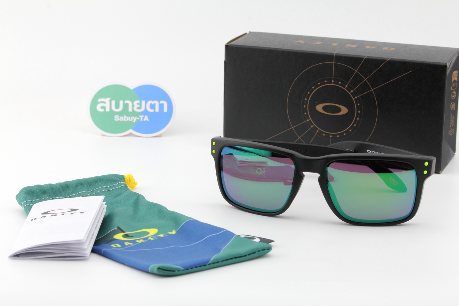 Oakley Holbrook Matte Black / Prizm Road Jade SKU#OO9102-AI