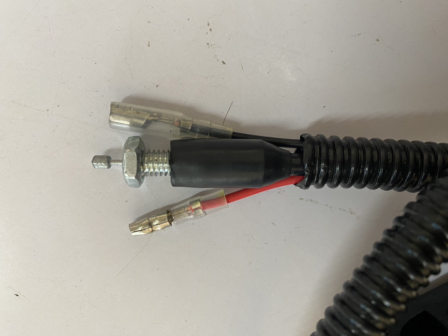 ชุดมือเร่งพร้อมสายเร่ง GX35 (หัวตรง ตรงรุ่น) ใช้กับเครื่องตัดหญ้า Honda GX35ข้อแข็ง
