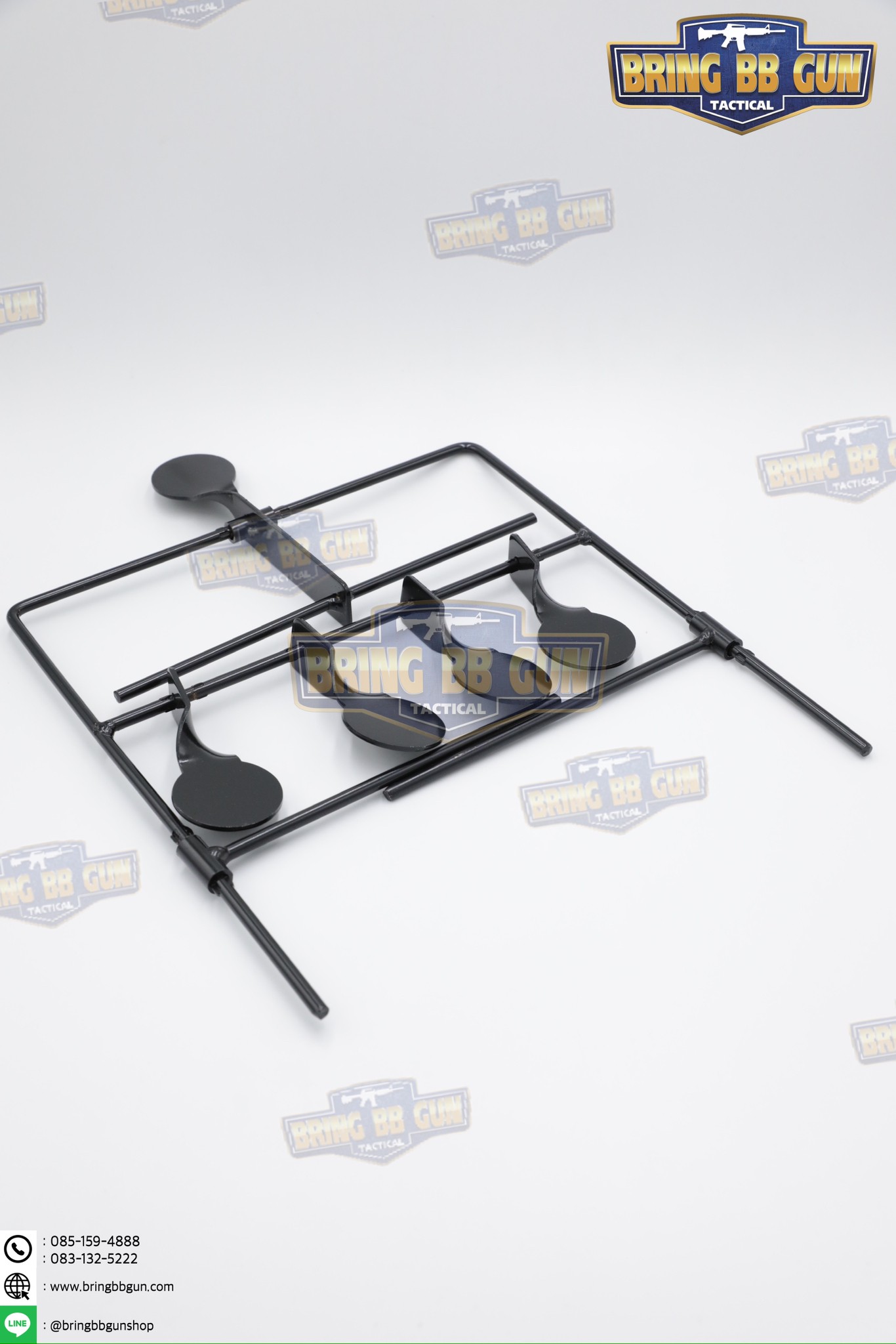 เป้าเพลทเหล็กสำหรับฝึกซ้อมยิงปืนบีบีกัน รุ่น B04 (เป้าซ้อมแบบพับเก็บได้)