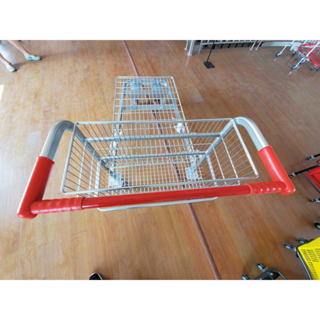 รถเข็นหนักสำหรับซุปเปอร์มาร์เก็ตรถเข็นขนาดใหญ่ รับน้ำหนัก 500 กิโลกรับ เหมือนห้างเเม็คโคร ล้อ PU สีดำ ถบรรทุกซุป