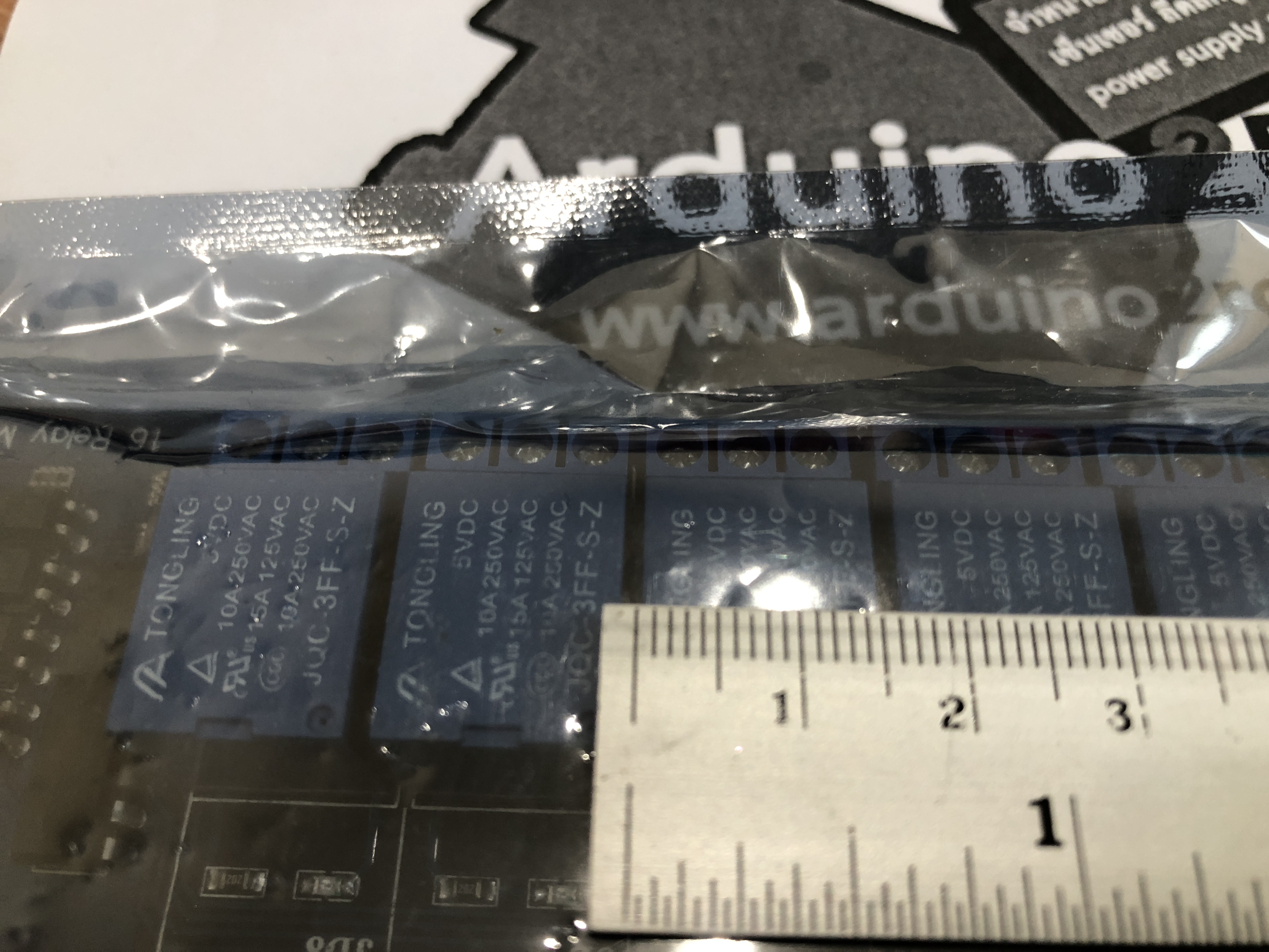 16 channel relay module สัญญาณสั่ง 5 โวลต์ 10A 250V