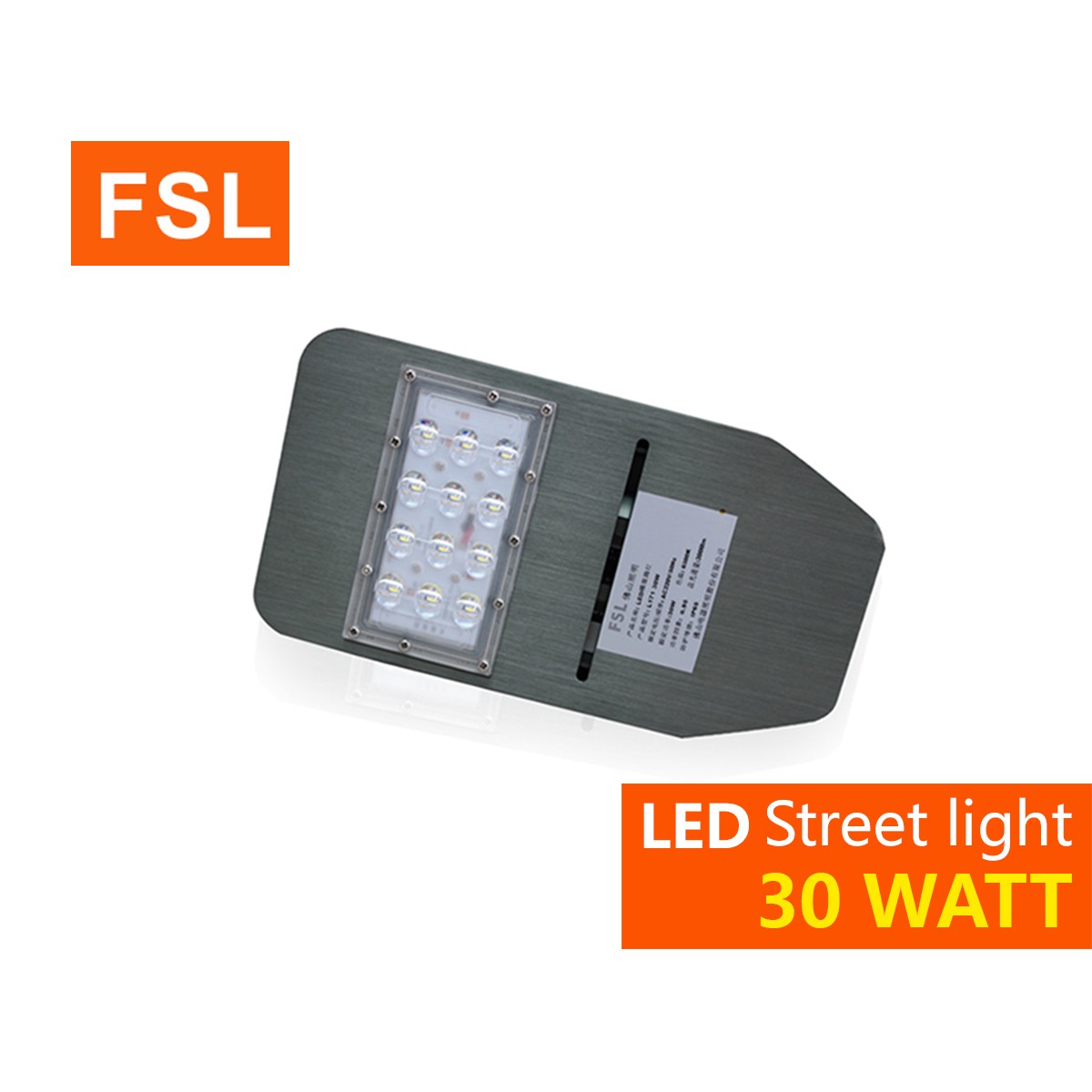 โคมไฟถนน FSL-STR-30W แสงขาวและวอร์มไวท์
