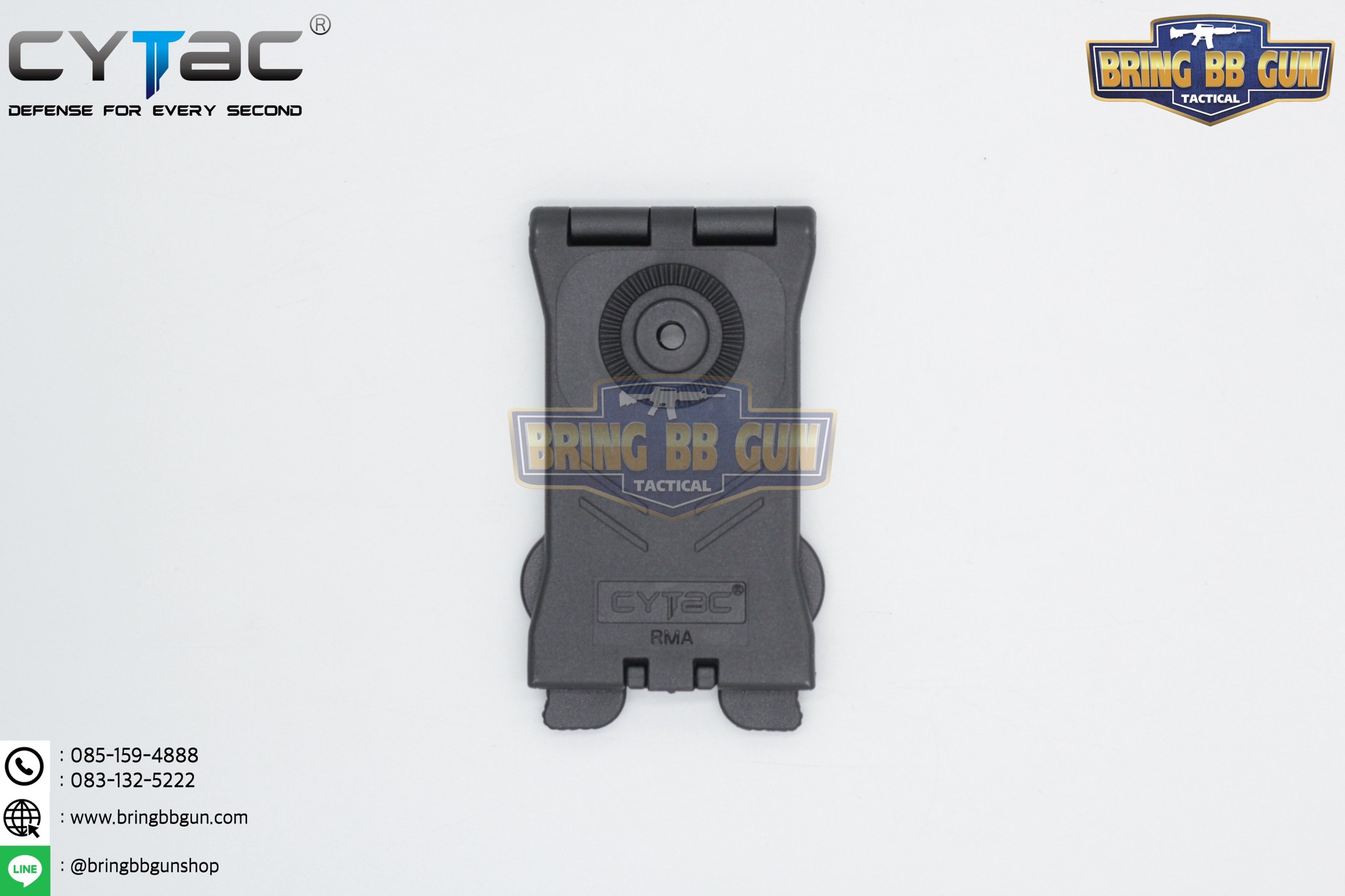 เพลตร้อยเสื้อเกราะ-เข็มขัดแบบระบบ Molle ยี่ห้อ Cytac (Molle Attachment Cytac) (Molle Attachment)