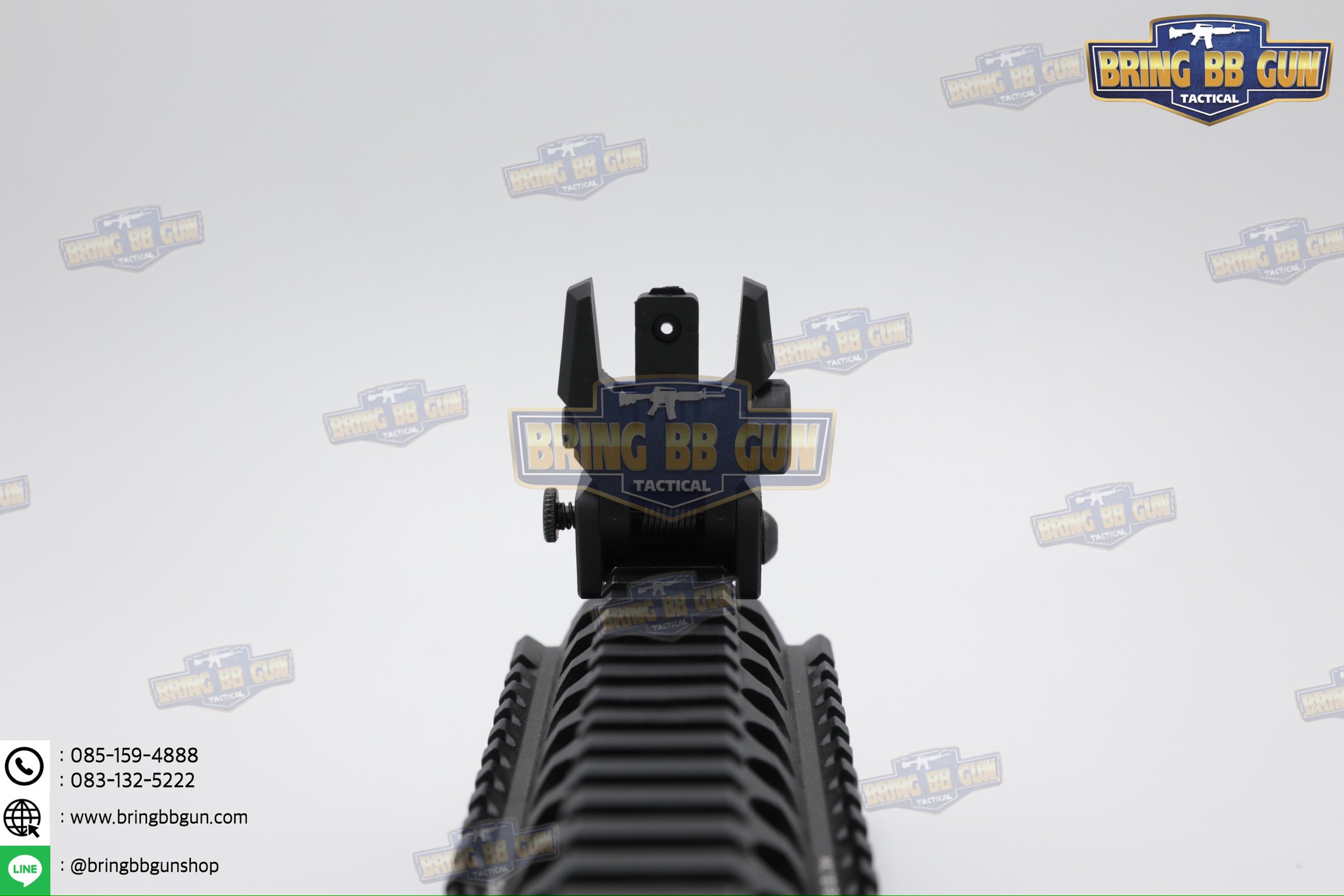 ศูนย์หน้า-หลังพับได้แบบพลาสติก MGPCQB รุ่น Armor Gen2 เรืองแสง