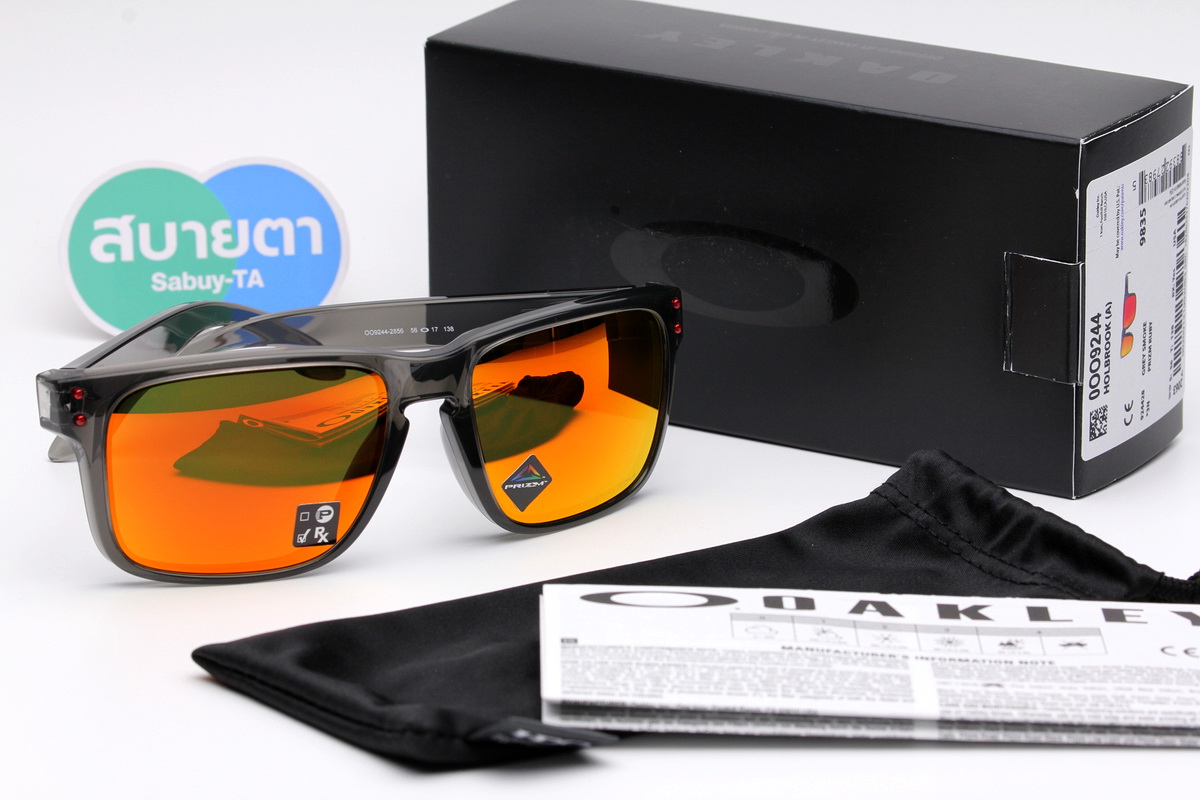 Oakley HOLBROOK Grey Smoke/Prizm Ruby SKU#OO9244-28 (ASIA FIT)