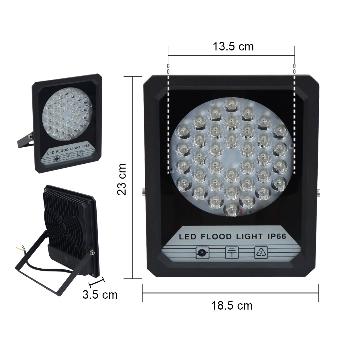 IWC-SPL-IP66-DP-JD50W-RGB สปอร์ตไลท์ รุ่นมีรีโมท แสง RGB