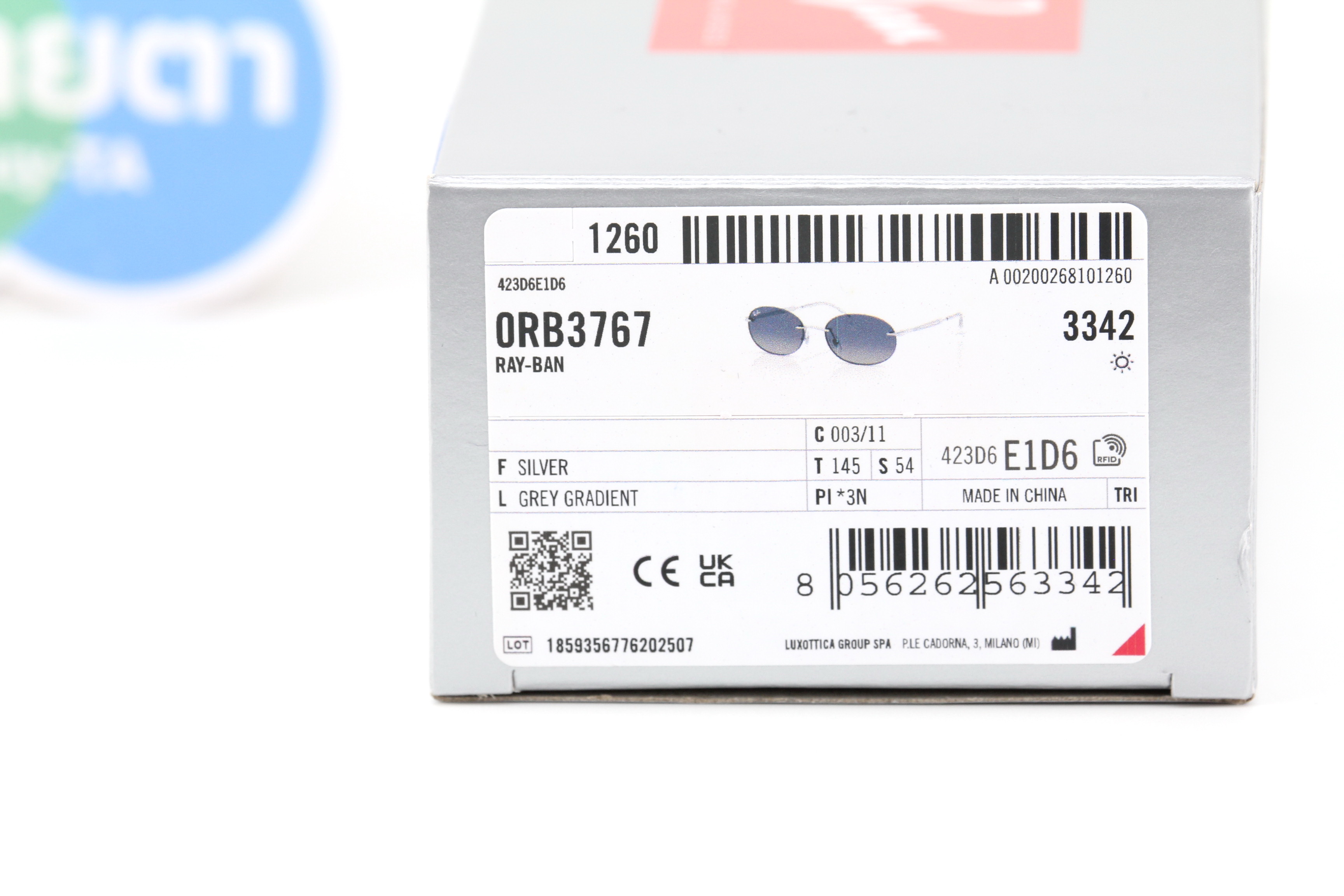 RayBan RB3767 003/11 54mm.