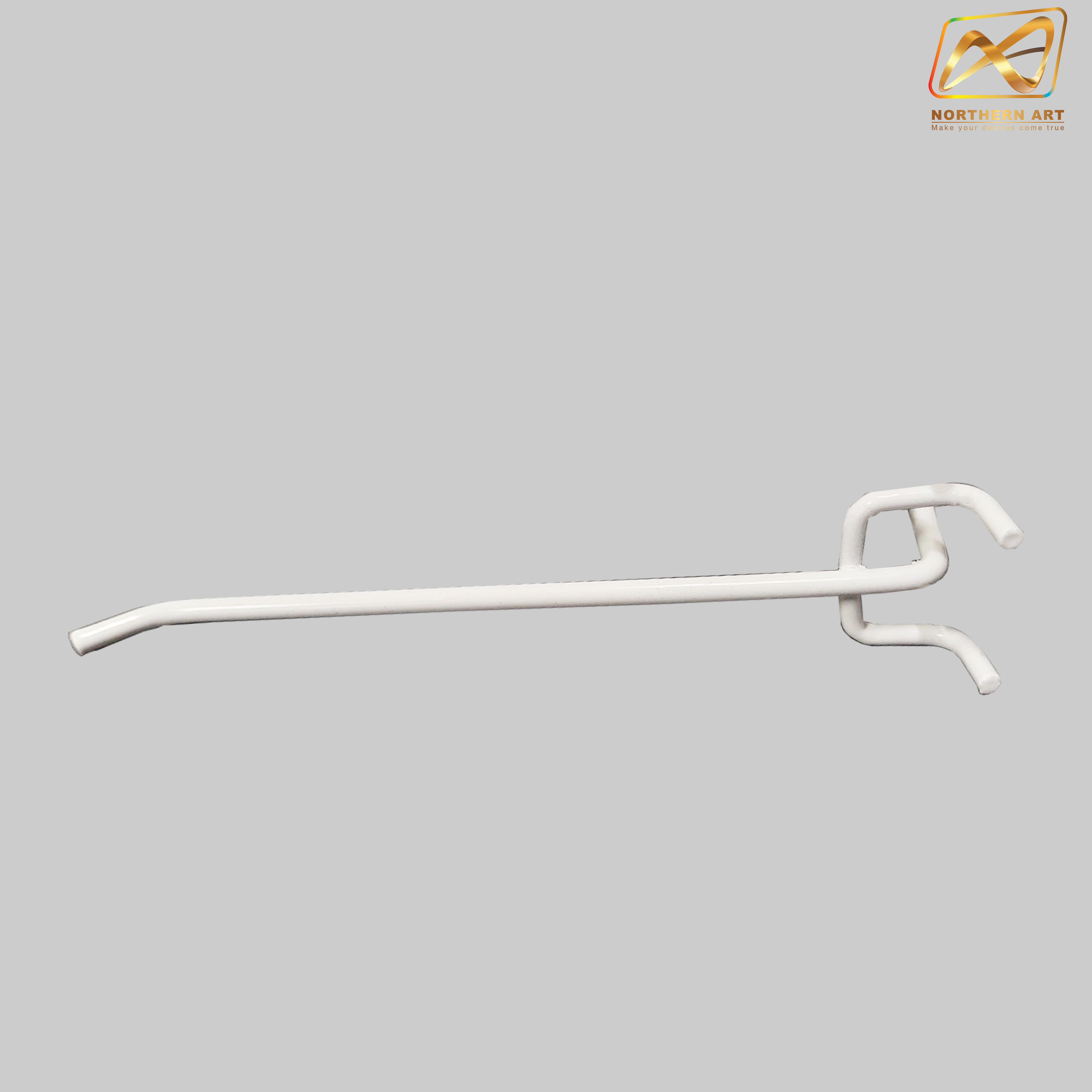 ขอแขวนสินค้า HOOK แบบแขนเดี่ยว ยาว 14.5 cm. สีเงิน มี 2 สี สีขาว และ สีดำ