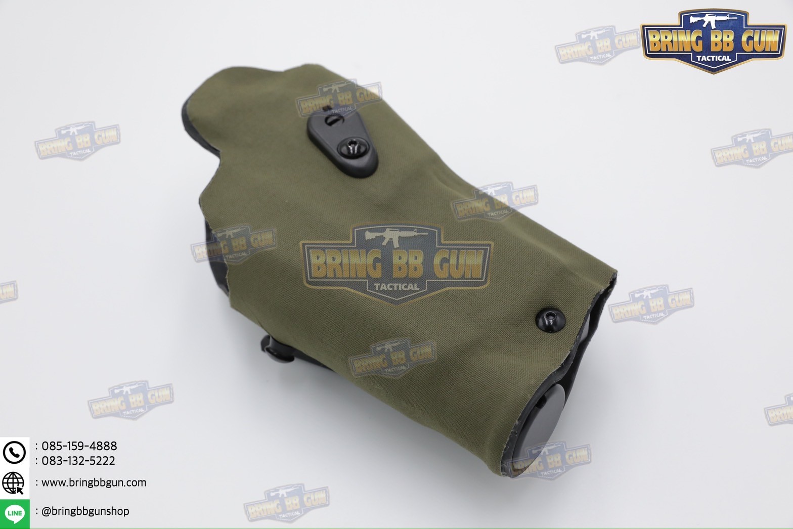 ซองปืนพกนอกปลดนิ้วโป้ง Sig Sauer P320 + ช่องไฟฉาย (ซองปืน 6354DO) (6354 DO) (P320 + X300)