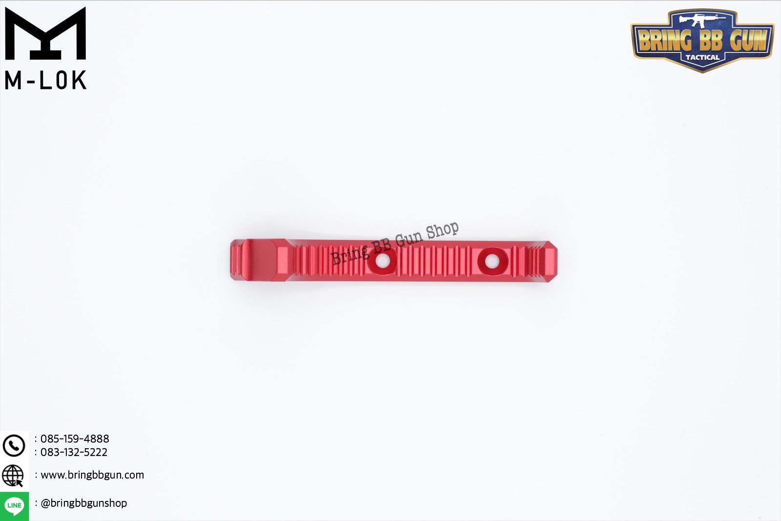 กริ๊ปมือหน้า ยี่ห้อ Castellan รุ่น Curve Foregrip CNC M-Lok (ใช้ได้กับชุดหน้าระบบราง M-Lock เท่านั้น)