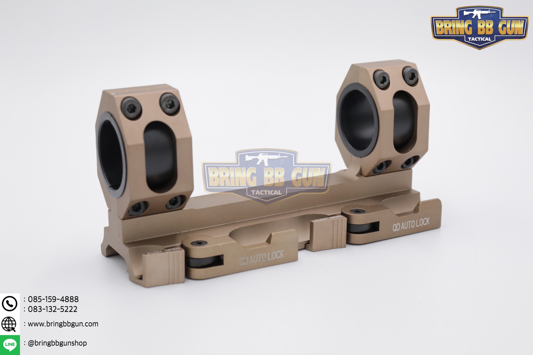 ขาจับกล้องคู่แบบปลดไว (ไซค์เล็ก) Scope AR Recon QD Mount ขาจับกล้องขนาดวง 25 และ 30mm. รุ่นปลดไว จับราง 20 mm.