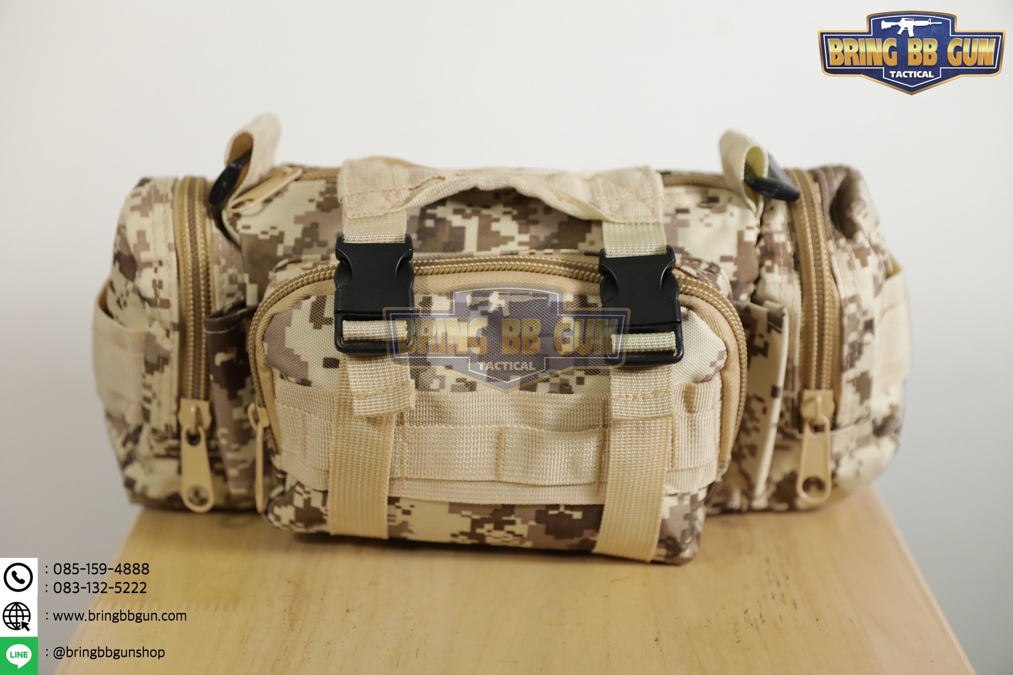 กระเป๋าสะพายข้าง+คาดเอว รุ่น กระเพาะหมูเล็ก