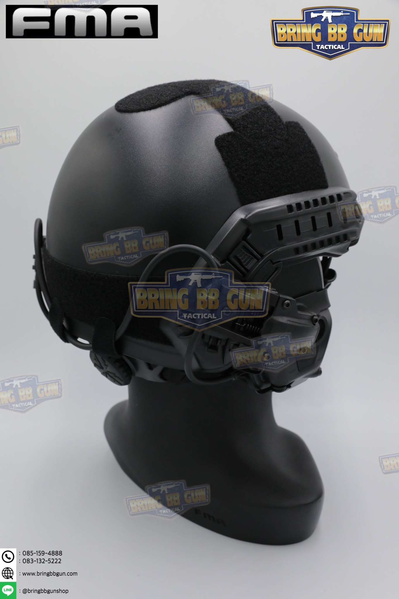 หูฟังสื่อสารตัดเสียงได้ ทรง Ops-Core AMP ยี่ห้อ FMA (FCS AMP tactical communication shooting headset noise reduction) (AMP)