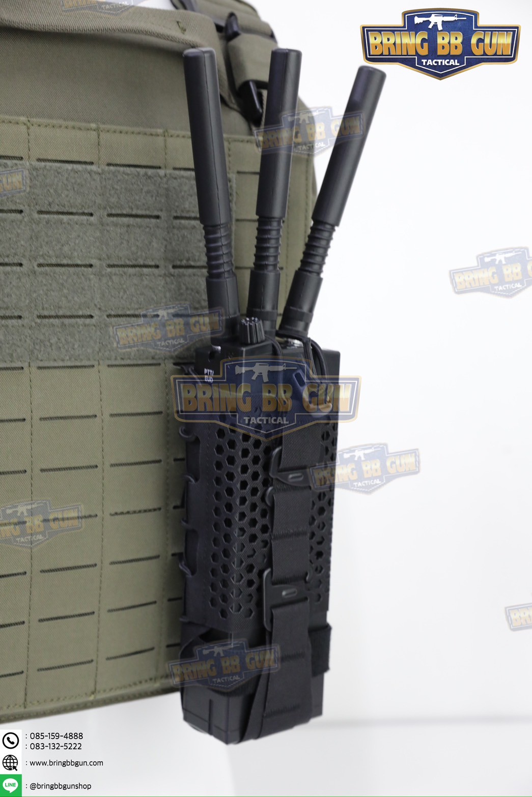 เพ้าวิทยุสื่อสารแบบผ้า Universal ทรงรังผึ้ง (ซองวิทยุสื่อสารแบบผ้า ปรับใส่ได้ทุกรุ่น) (ARC Hive Radio Pouch)