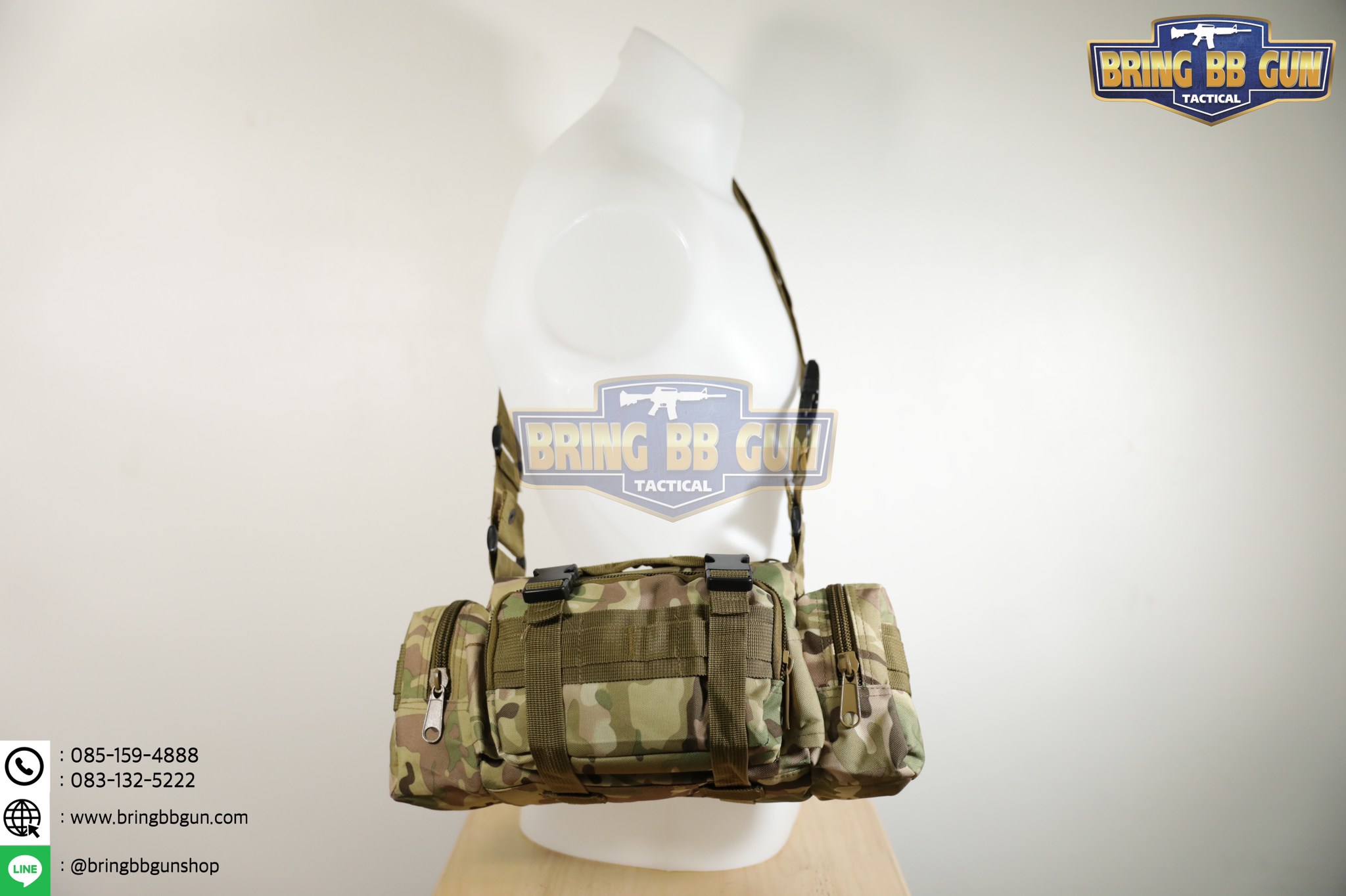 กระเป๋าสะพายข้าง+คาดเอว รุ่น กระเพาะหมูเล็ก