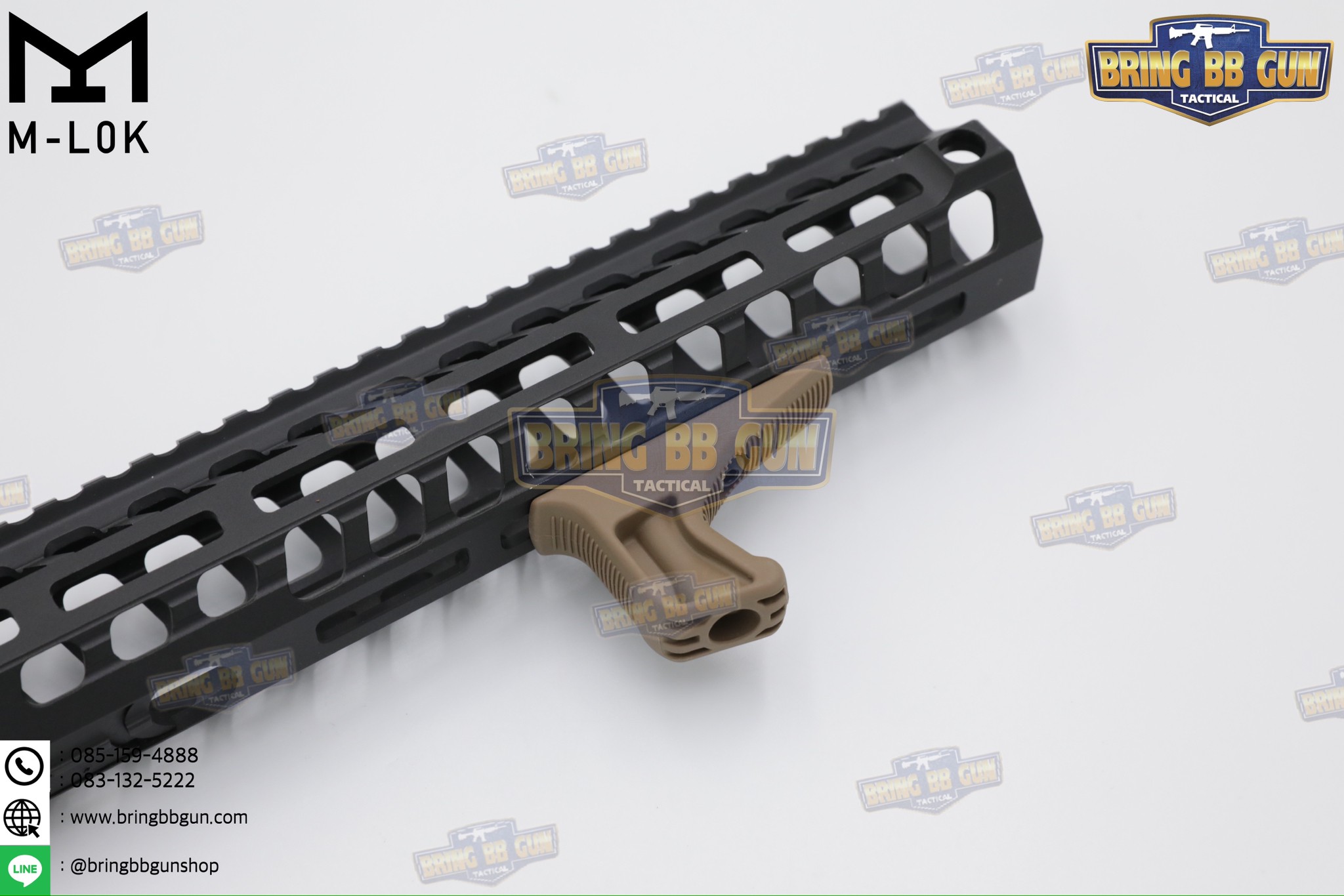 กริ๊ปมือหน้า BCM KAG (Angled Foregrip) (Kinesthetic Angled Grip) (ใช้ได้กับชุดหน้าระบบราง M-Lok เท่านั้น)