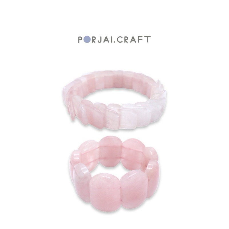 Rose Quartz Bracelet กำไลข้อมือโรสควอตซ์