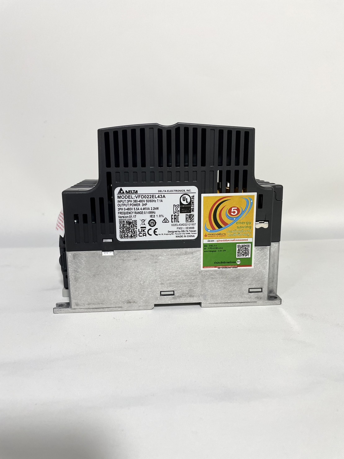 Delta Inverter VFD022EL43A 3HP 2.2kW Input 380V 3-Phase Output 380V 3-Phase