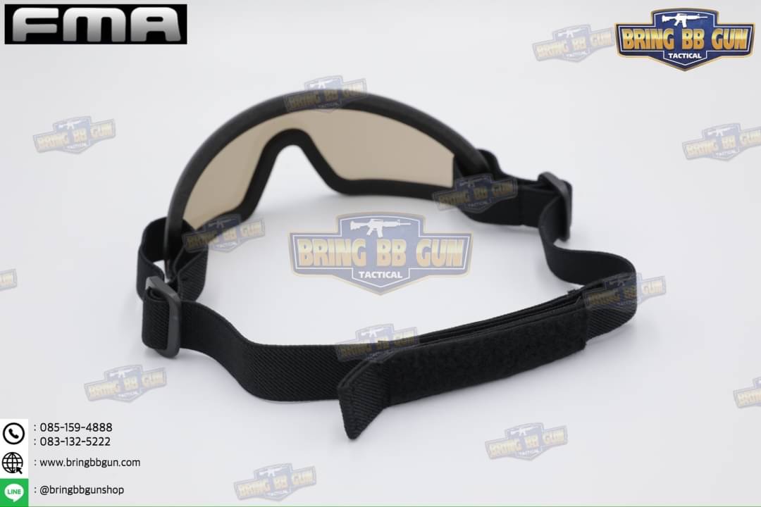 แว่นตากันลม แบบไร้กรอบ ยี่ห้อ FMA (FMA Extreme Low Profile Eyewear) (EXOSHIELD LOW PROFILE EYEWEAR FULL STRAP) (Revision)