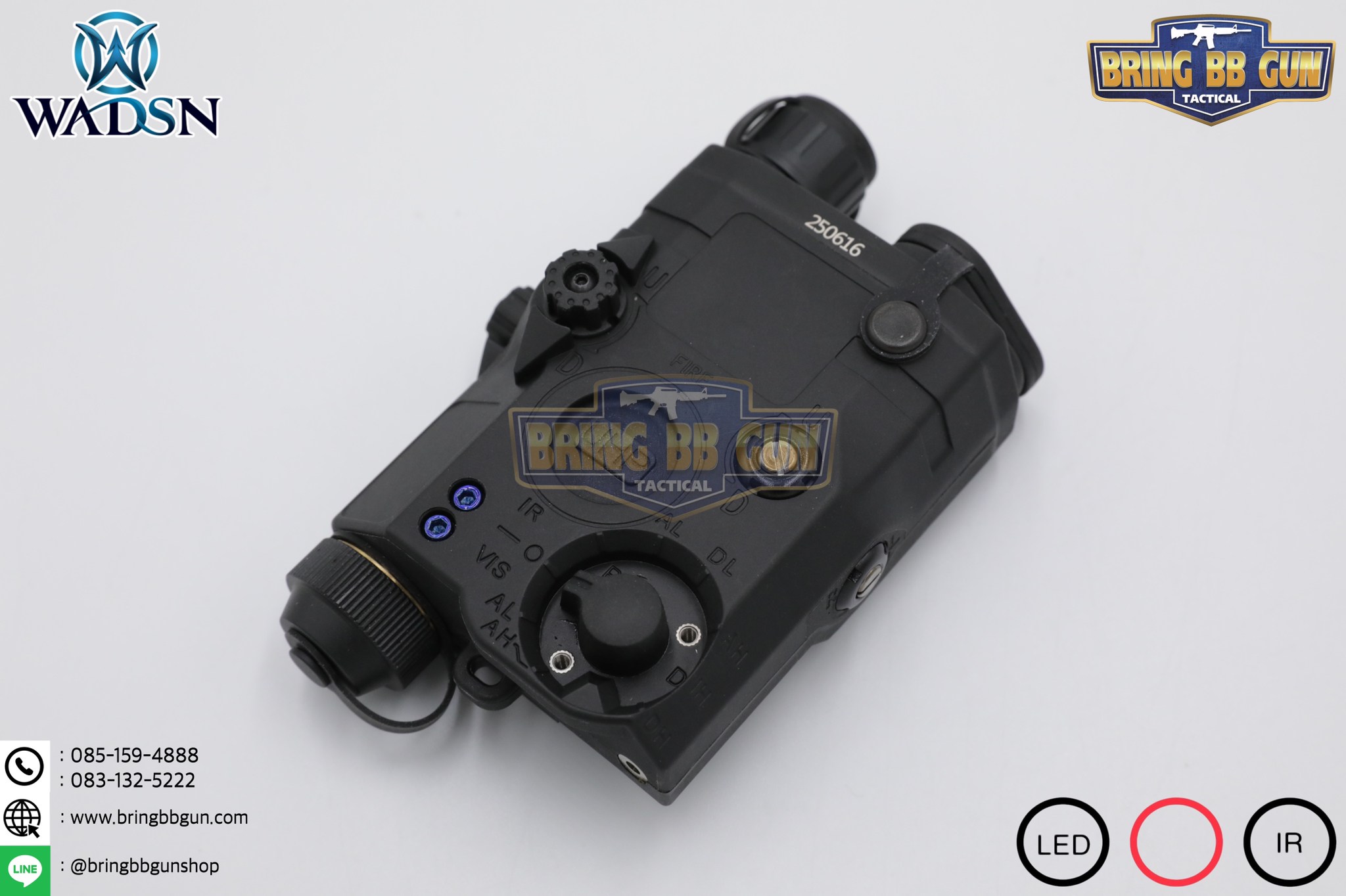 กล่อง PEQ-15 LA-5C Laser Pointer ยี่ห้อ WADSN รุ่น Real Grade (รุ่น Top) รุ่นไฟฉาย และ เลเซอร์สีแดง