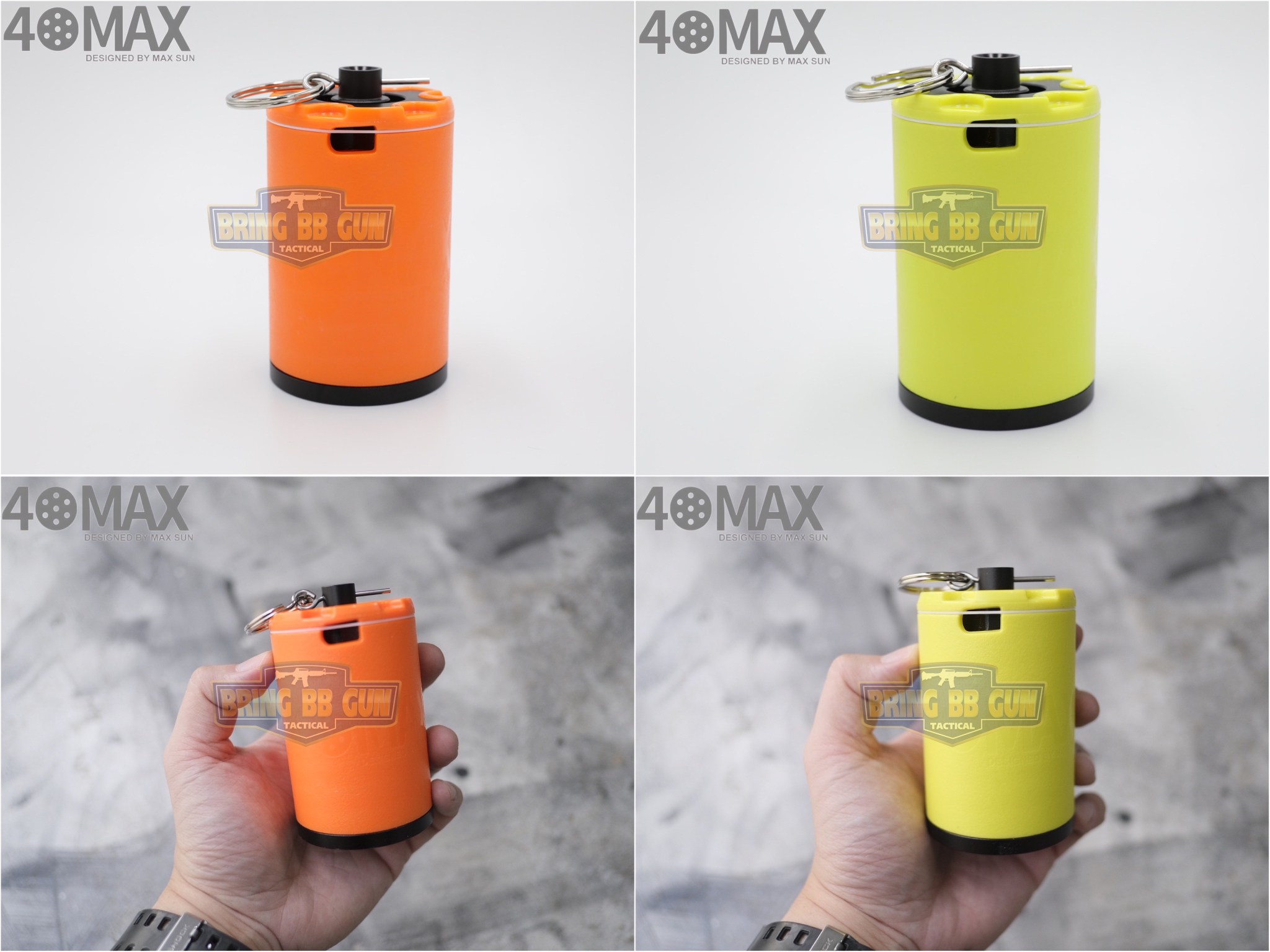 Airsoft Grenade ยี่ห้อ 40MAX (ระเบิดลูกกระสุนบีบีกันแบบอัดแก็ส)