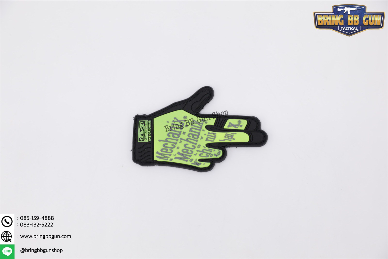 Patches (ด้านหลังมีตีนตุ๊กแก) ลาย ถุงมือทำท่ารูปปืน (Weather Gloves)