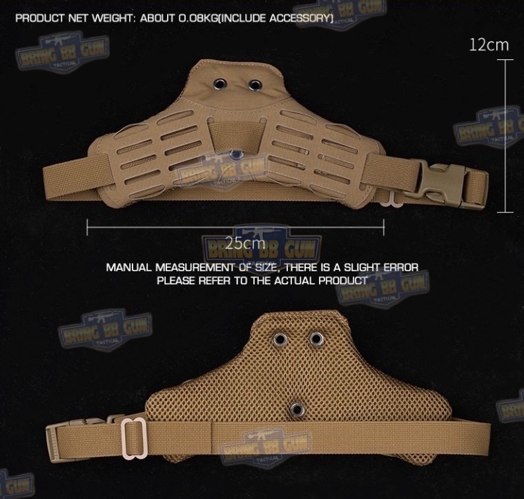 สายรัดต้นขา แบบนวม (ARC RTI DUTY Mount Accessory) (Comfortable Padding Thigh Strap) (Thigh Strap) (Tactical Drop Leg Strap Band)