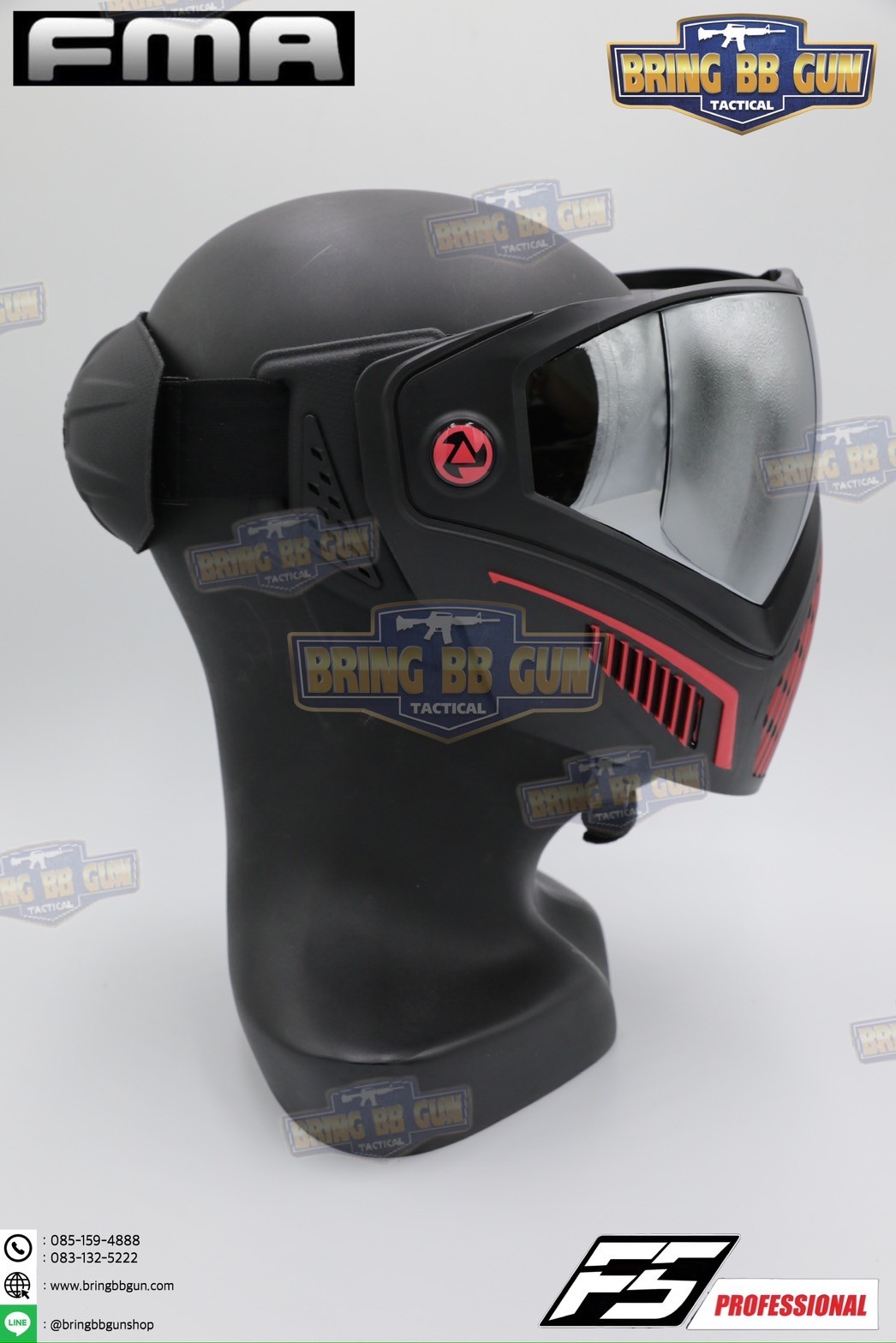 หน้ากาก F5 ยี่ห้อ FMA (FMA F5 STORM GOGGLE MASK) (F5 Professional) (Storm Goggle Mask)