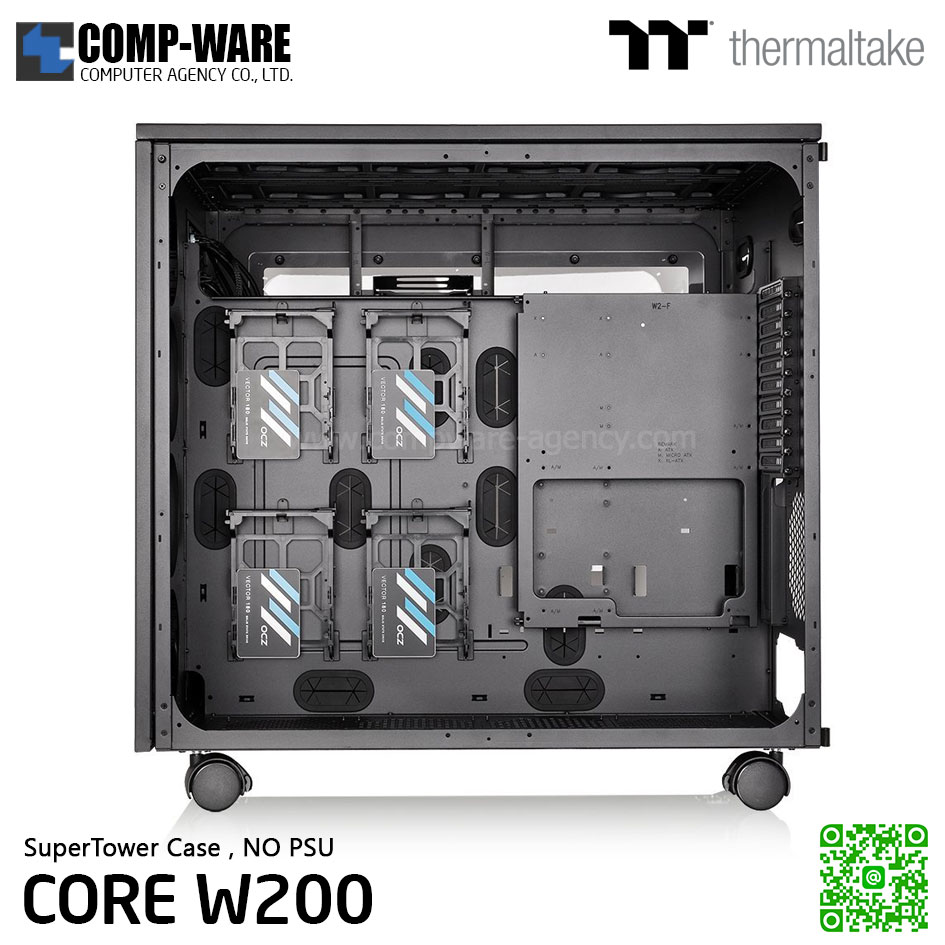 Thermaltake Core W200 Chassis Dual System Capable Extreme Super Tower Computer Case , No Power - CA-1F5-00F1WN-00