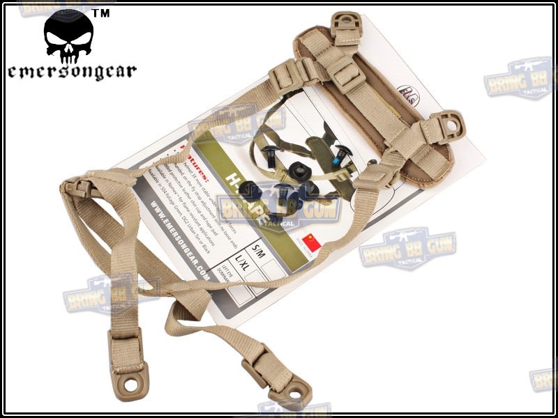 สายรัดคาง ยี่ห้อ Emerson รุ่น ทรงตัว H (EMERSON MICH Helmet Retention System H-Nape)