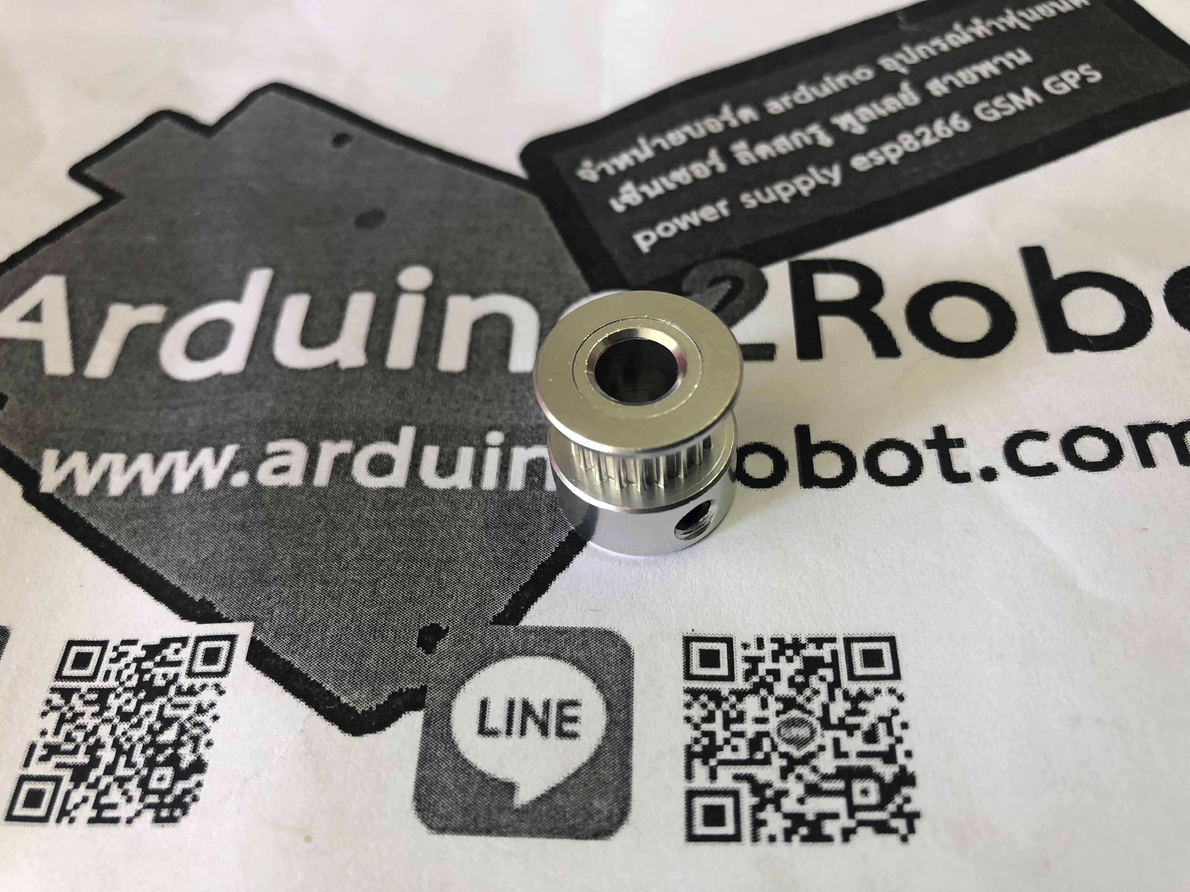 2GT Timing Pulley 20 ฟัน สำหรับสายพานกว้าง 6 mm (ใส่แกน 6.35 mm)